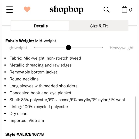 NWT Alice + Olivia Kidman Two-Fer Boxy Raw Edge Jacket Size Small $595 - Picture 12 of 16